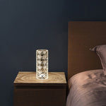 Nordic Crystal Touch Lamp – USB Diamond Night Light for Bedroom Decor
