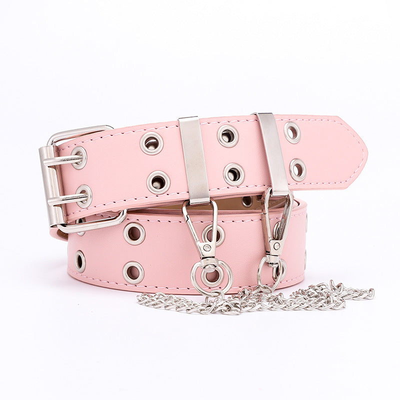 Stylish Double-Breasted Waist Belt for Girls