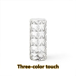 Nordic Crystal Touch Lamp – USB Diamond Night Light for Bedroom Decor