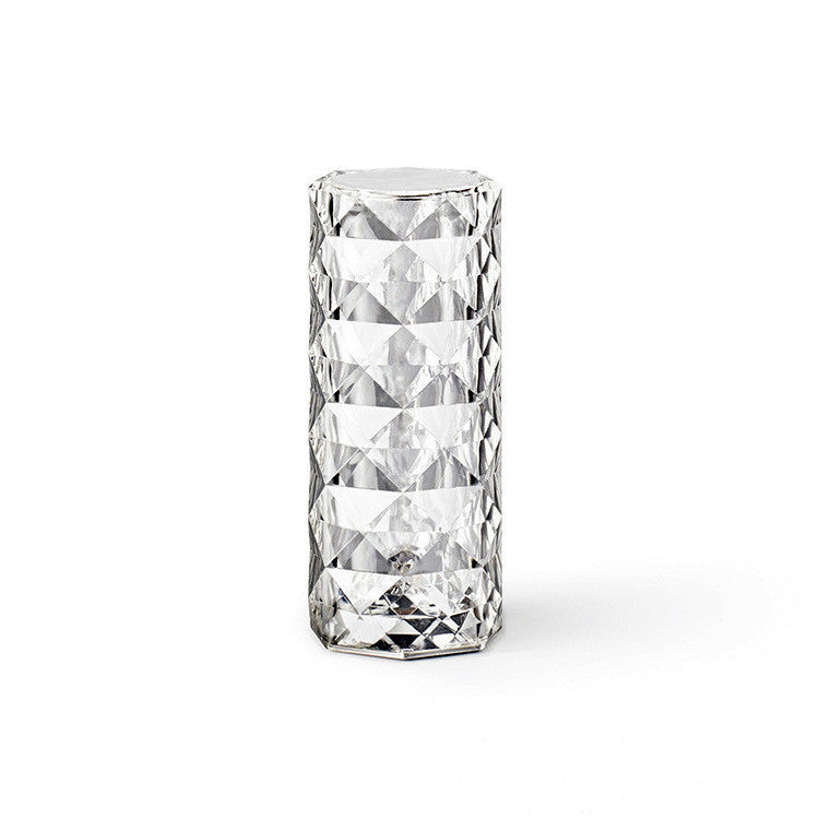 Nordic Crystal Touch Lamp – USB Diamond Night Light for Bedroom Decor