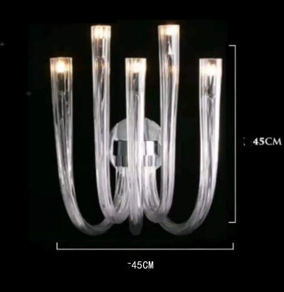 Modern Glass Chandelier – Creative Duplex Restaurant Ceiling Lamp