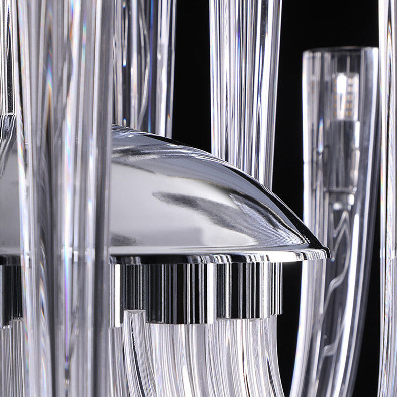 Modern Glass Chandelier – Creative Duplex Restaurant Ceiling Lamp